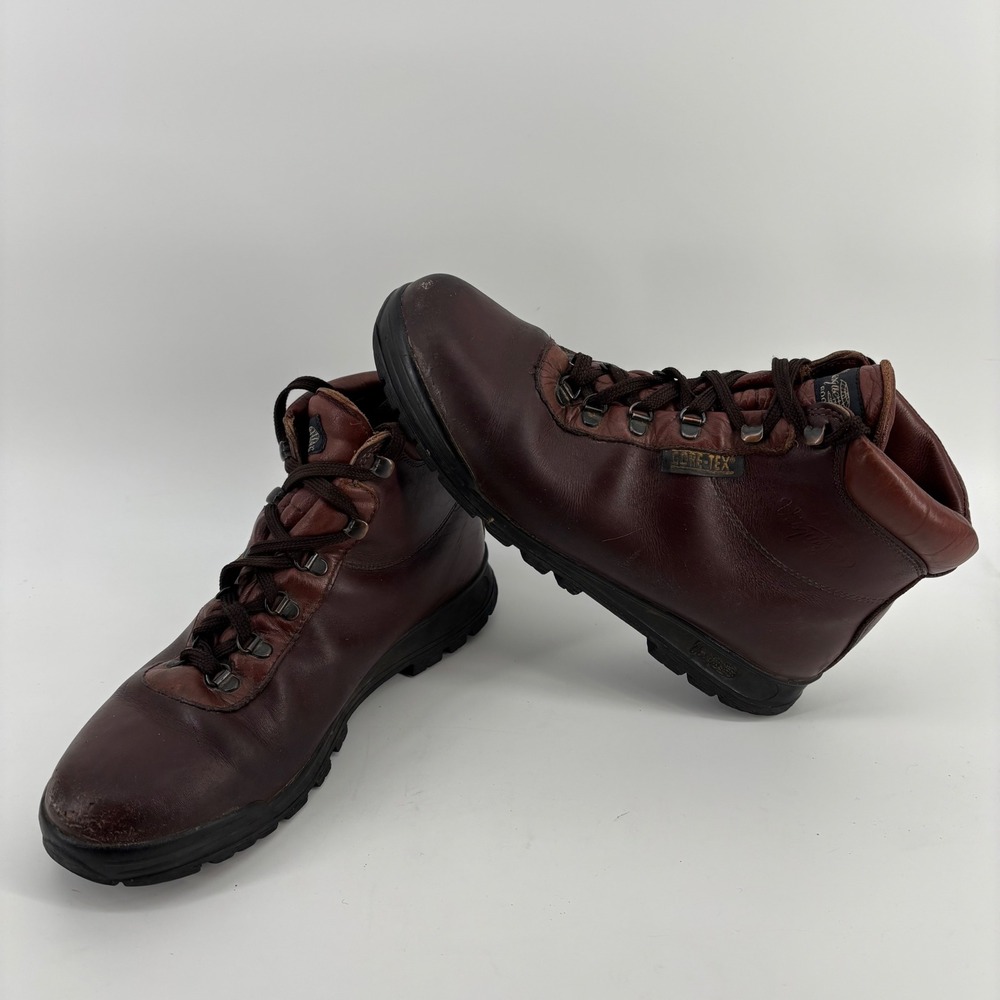 Vasque Gore-Tex Hiking Boots Mens 11.5 N Brown Leather Waterproof Made in Italy